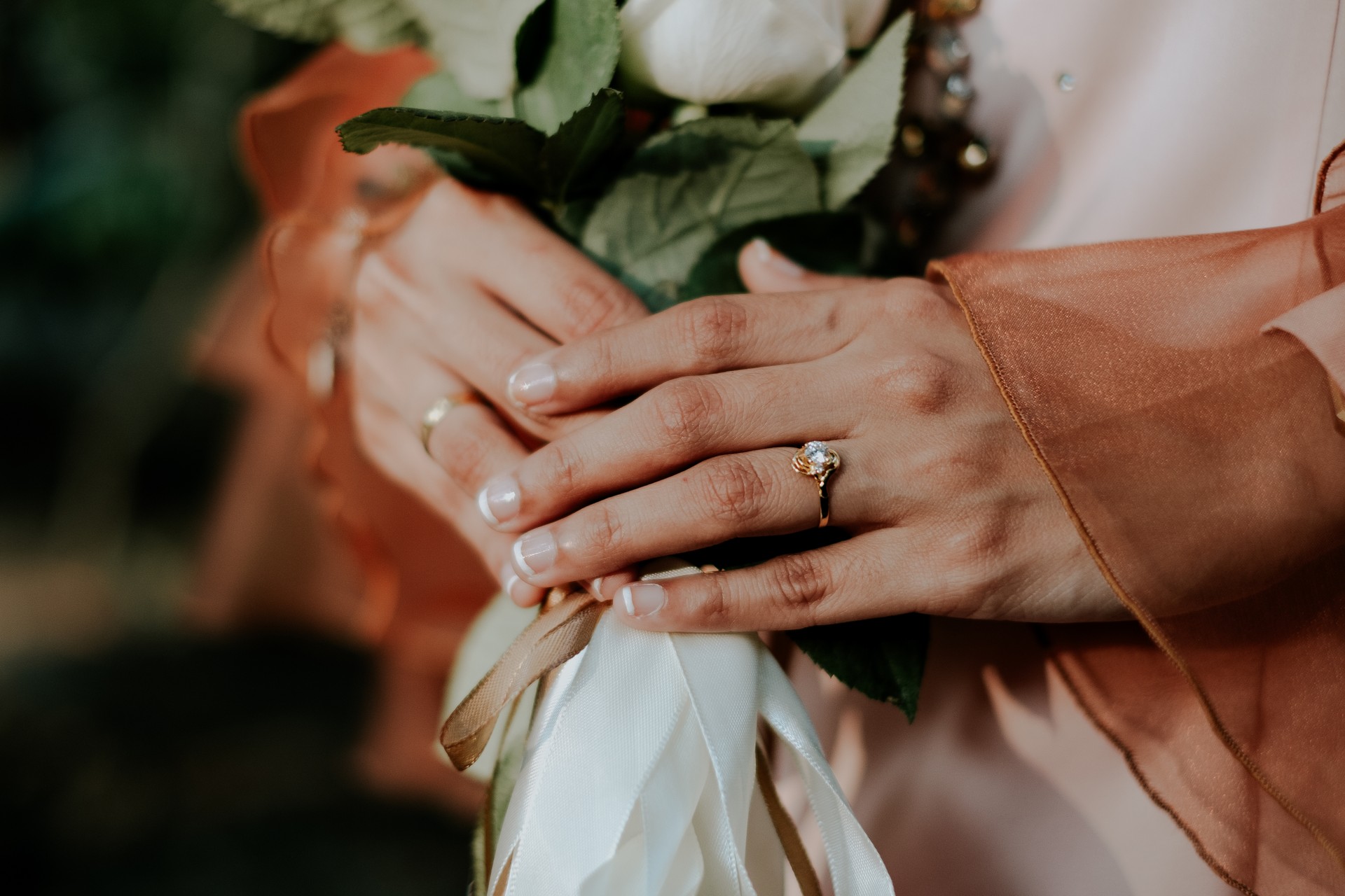 Picture of women holding flowers